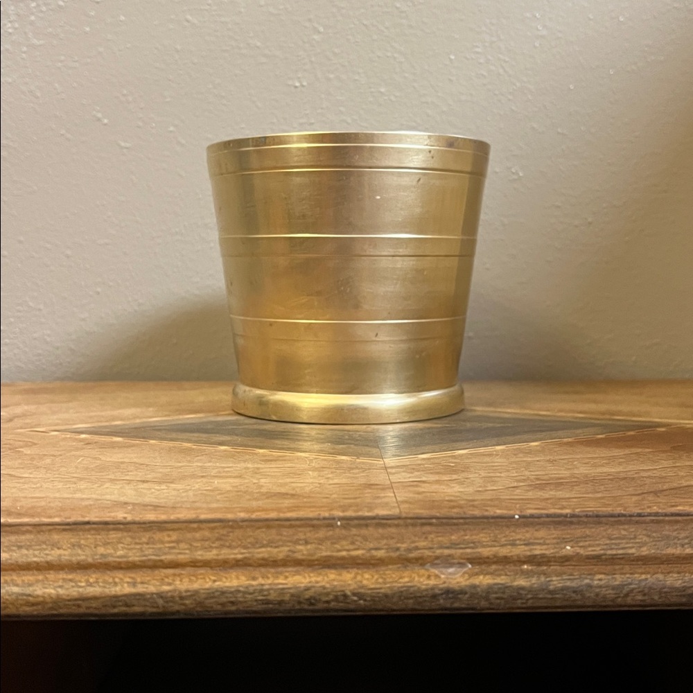 Vintage brass planter